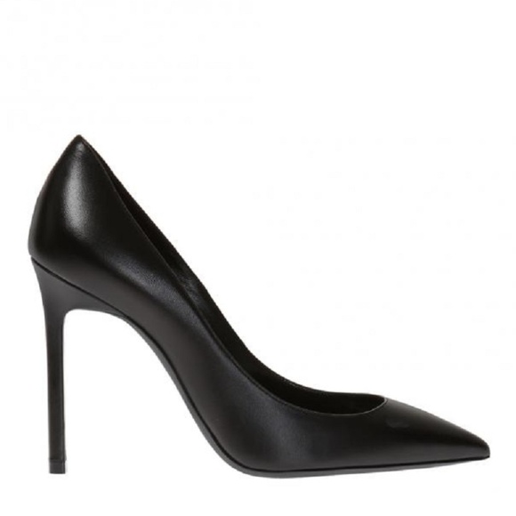Saint Laurent Black 'Tripon' Leather Pumps - Picture 2 of 8